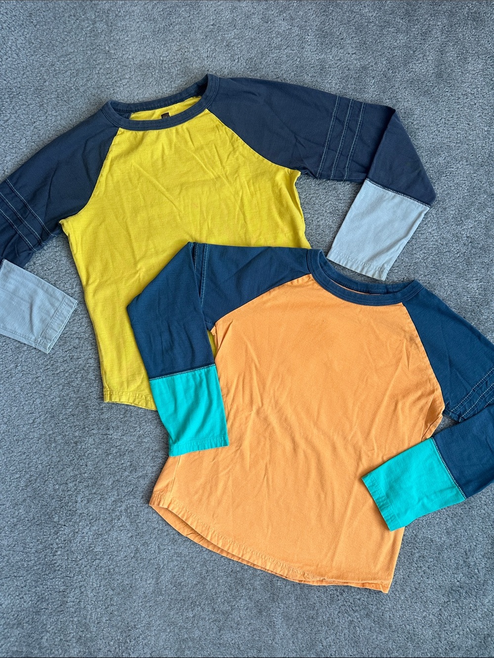 Tea Collection Boys’ Color-block Raglan Long Sleeve Shirt Bundle
